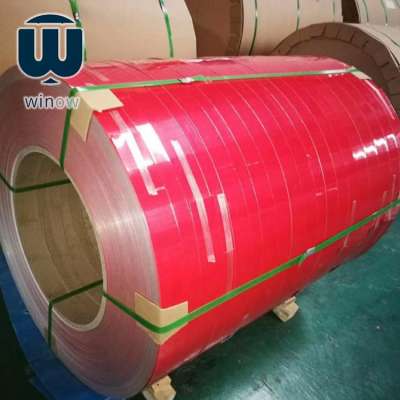 PE or PVDF color coated 1050 1060 3003 3004 5052  5754 Aluminium Coil Manufacture